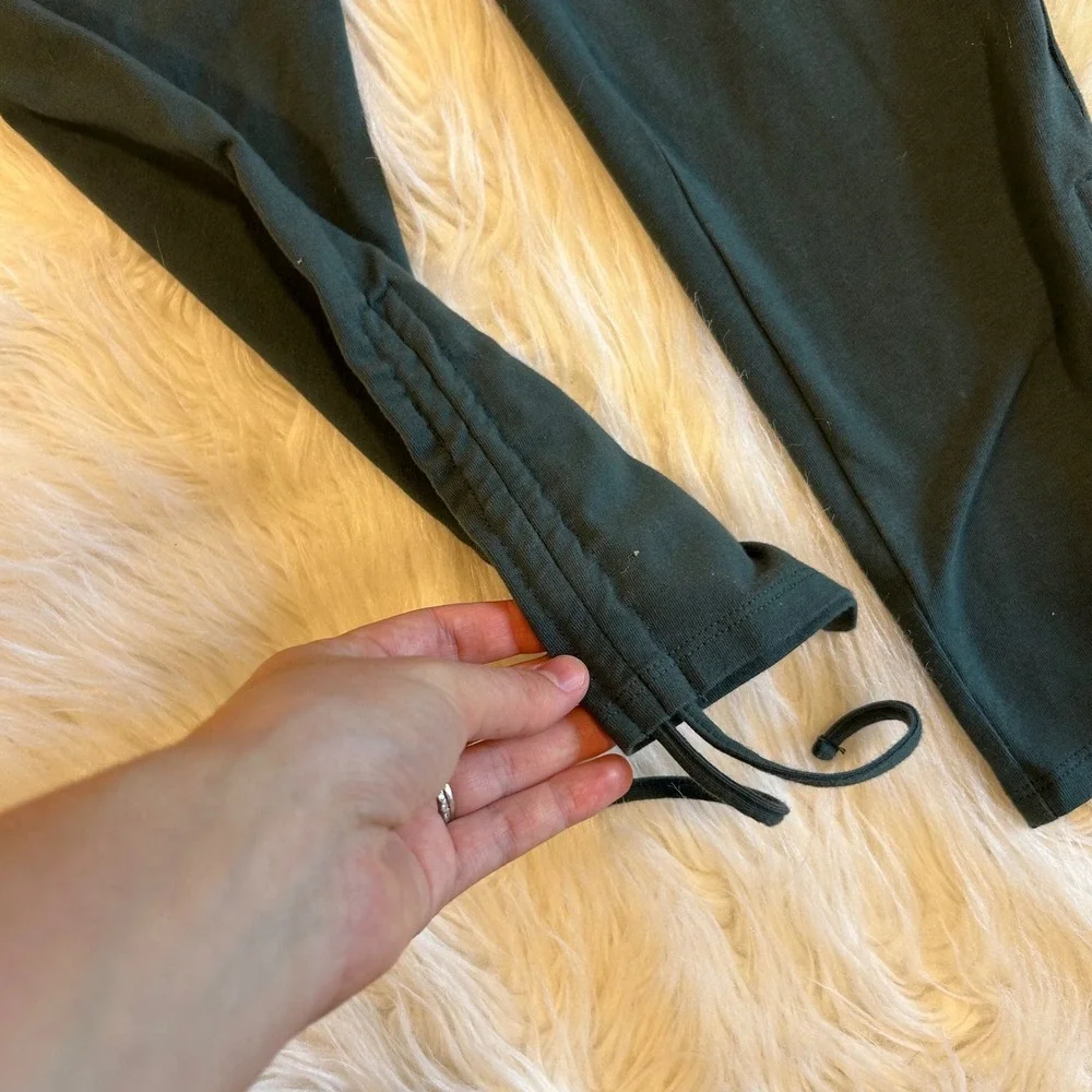 ADORE ME Dark Green‎ Drawstring Leggings Athleisure Pants Womens Size S